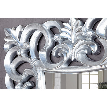 Zrkadlo Antic 15627 75x75cm Strieborné