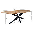 Jedálenský stôl 29-62 215x100cm Shaped Masív drevo Acacia Jedálenský stôl 29-62 215x100cm Shaped Masív drevo Acacia
