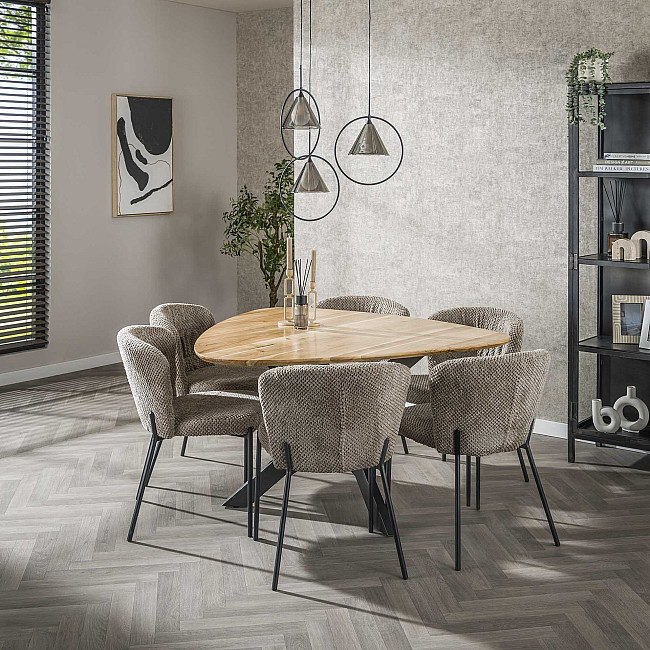 Jedálenský stôl 29-65 135x135cm Triangle Masív drevo Acacia Jedálenský stôl 29-65 135x135cm Triangle Masív drevo Acacia