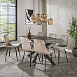 Jedálenský stôl 45-60 180x90cm Ceramik Fossil Black Jedálenský stôl 45-60 180x90cm Ceramik Fossil Black