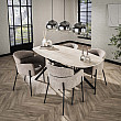 Jedálenský stôl 45-65 180x90cm Ceramik Travertín Jedálenský stôl 45-65 180x90cm Ceramik Travertín