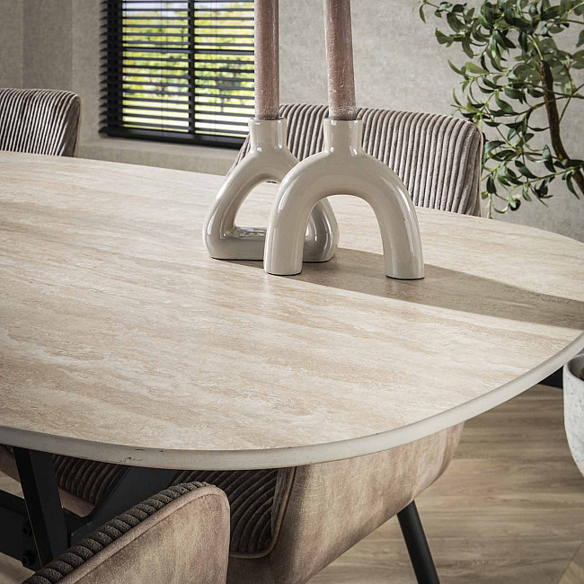 Jedálenský stôl 45-65 180x90cm Ceramik Travertín Jedálenský stôl 45-65 180x90cm Ceramik Travertín