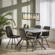 Jedálenský stôl 56-85 160x90cm Betón optik Jedálenský stôl 56-85 160x90cm Betón optik