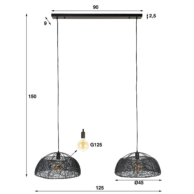 Luster 74-20 2L Ø45 Maze Luster 74-20 2L Ø45 Maze