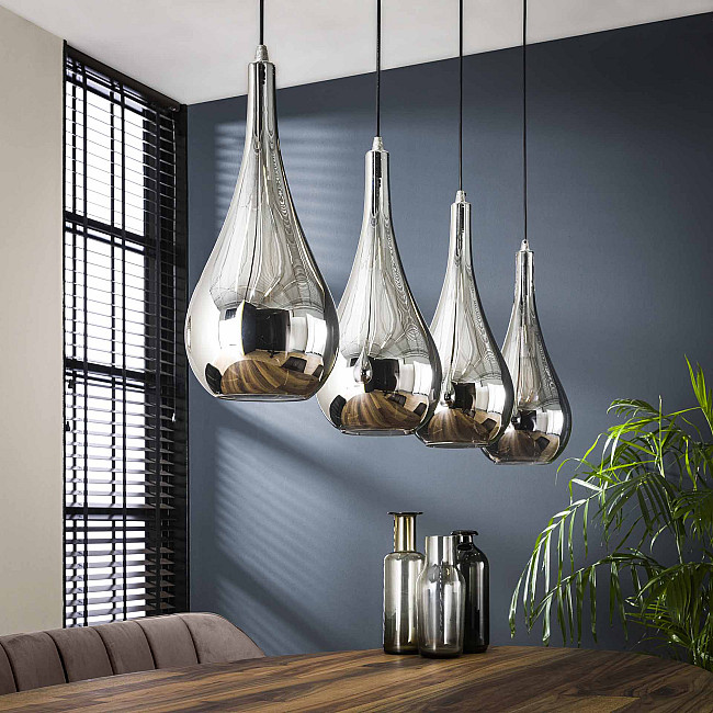 Luster 83-08 4 x Ø20cm Chromed glass