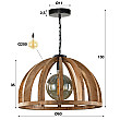 Luster 83-66 Wooden curved mango frame - PRODUKT JE SKLADOM U NÁS - 1Ks Luster 83-66 Wooden curved mango frame - PRODUKT JE SKLADOM U NÁS - 1Ks