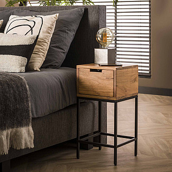 Nočný stolík 21-08 Flat Drevo Acacia Nočný stolík 21-08 Flat Drevo Acacia