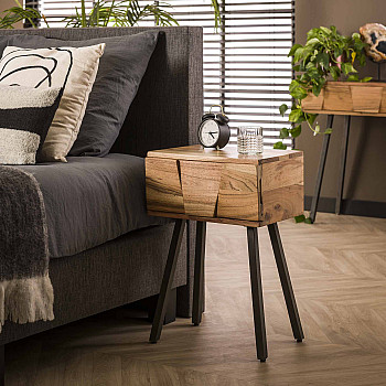 Nočný stolík 21-16 Demn Drevo Acacia Nočný stolík 21-16 Demn Drevo Acacia