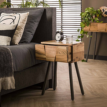 Nočný stolík 21-16 Demn Drevo Acacia Nočný stolík 21-16 Demn Drevo Acacia