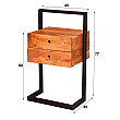 Nočný stolík 23-68 Rigid Drevo Acacia Nočný stolík 23-68 Rigid Drevo Acacia