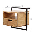 Nočný stolík 25-96 Air Drevo Acacia