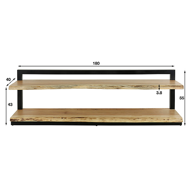 TV-skrinka 21-58 Edge 180cm Drevo Acacia TV-skrinka 21-58 Edge 180cm Drevo Acacia