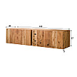TV-skrinka 28-51 Block 150cm Drevo Acacia