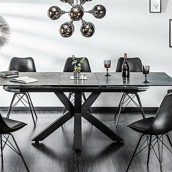 Rozkladací jedálenský stôl 41090 180/225x90cm Láva keramika