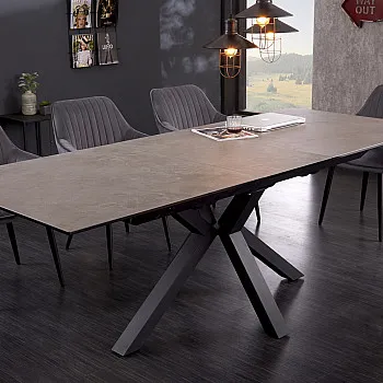 Rozkladací jedálenský stôl 41091 180/225x90cm Betón keramika