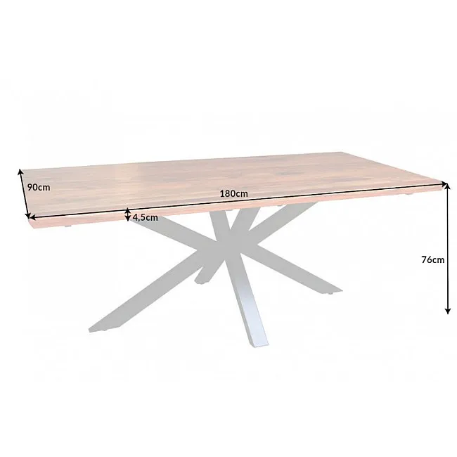 Jedálenský stôl 40246 180x90cm Masív drevo Palisander - PRODUKT JE SKLADOM U NÁS - 1Ks