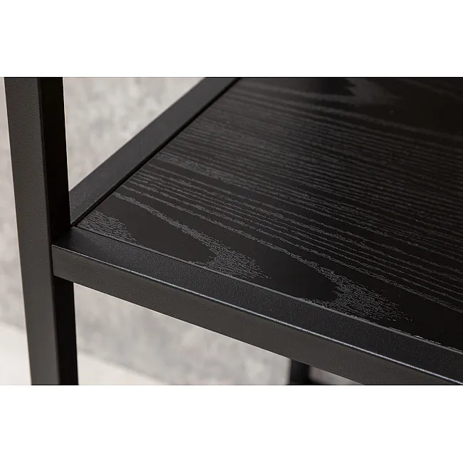 Knižnica/Regál 42021 77cm Slim Line  Čierny jaseň