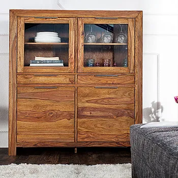 Komoda/Vitrína 22685 120cm Drevo Sheesham/Palisander