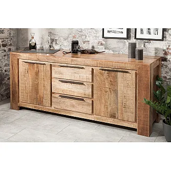 Komoda 38930 175cm Drevo Mango Industrial look - PRODUKT JE SKLADOM U NÁS - 1Ks