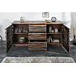 Komoda 39746 160cm Relief Drevo Sheesham/Palisander