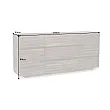 Komoda 40990 Wotan 170cm Drevo Acacia