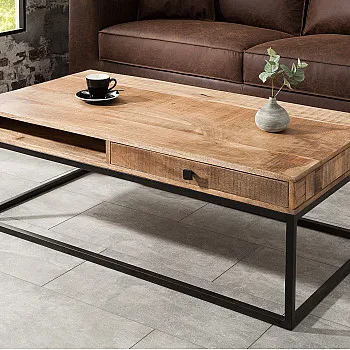 Konferenčný stôl 39293 100x60cm Drevo Mango - PRODUK JE SKLADOM - 2Ks