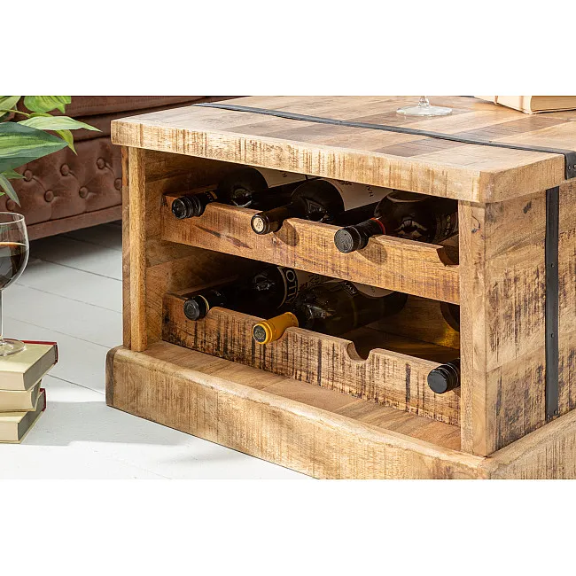 Konferenčný stôl 39814 100x60cm Winebar Drevo Mango