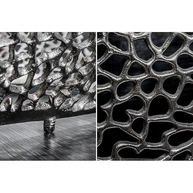 Konferenčný stôl 40284 120x70cm Aluminium Silver