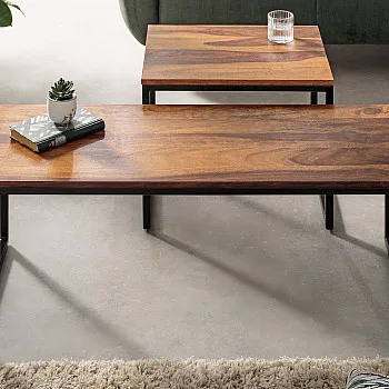 Konferenčný stôl 41069 100x40cm 2-set Drevo Palisander