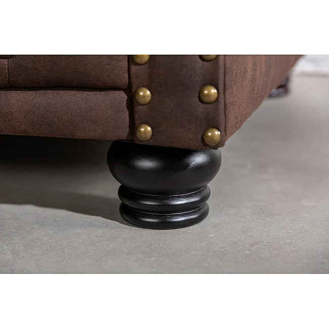 Kreslo 40654 Chesterfield Vintage Hnedá