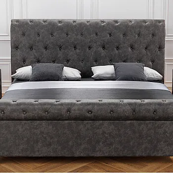 Posteľ 41413 180x200cm Kensington Microfaser Tmavošedá