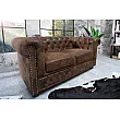 Sedacia súprava 17109 Chesterfield 2-sedenie Antik hnedá
