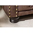 Sedacia súprava 40652 Chesterfield 3-sedenie Vintage Hnedá