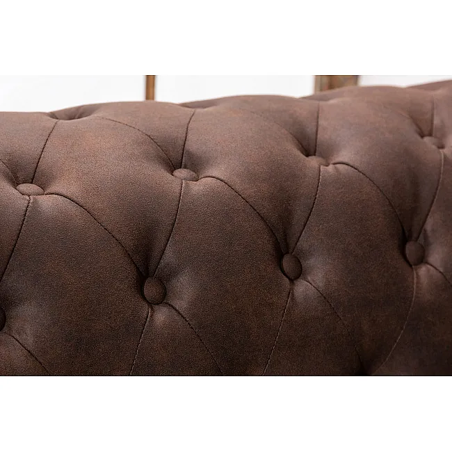 Sedacia súprava 40652 Chesterfield 3-sedenie Vintage Hnedá