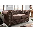 Sedacia súprava 40653 Chesterfield 2-sedenie Vintage Hnedá