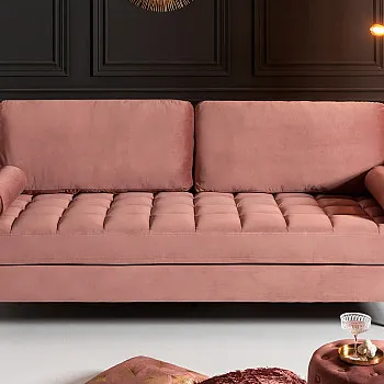 Sedacia súprava 41071 220cm Cozy - Zamat Starorúžová
