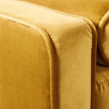 Sedacia súprava 41072 220cm Cozy - Zamat Žltá
