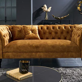 Sedacia súprava 41249 225cm Paris - Zamat Žltá