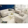 Sedacia súprava 42310 Chesterfield 3-sedenie Zamat Champagner