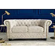 Sedacia súprava 42311 Chesterfield 2-sedenie Zamat Champagner