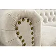 Sedacia súprava 42311 Chesterfield 2-sedenie Zamat Champagner