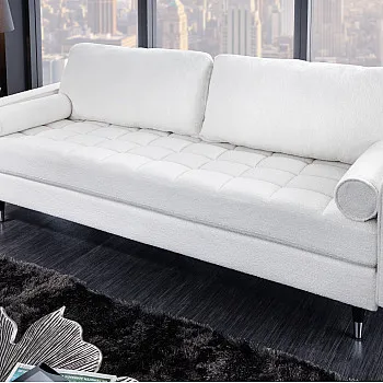 Sedacia súprava 42703 220cm Cozy - Teddy látka biela