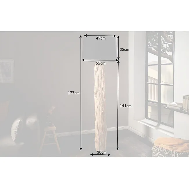 Stojaca lampa 17321 Ø55cm drevo