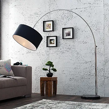 Stojaca lampa 35399 Oblúková Čierna