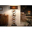 Stojaca lampa 40398 Elements 147cm Čierna Drevo Acacia