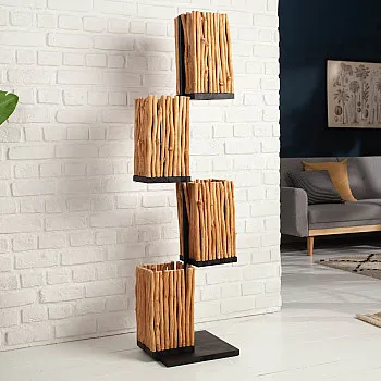 Stojaca lampa 40504 Euphoria 154cm Prírodná Logan Drevo