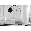 Stojaca lampa 40686 Cocooning 205cm Čierna