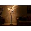 Stojaca lampa 40745 Levels 176cm Čierna, Šedá, Biela