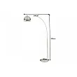 Stojaca lampa 40771 Big Bow 205cm Zlatá