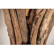 Stojaca lampa 41386 Harmony 150cm Čierna Drevo Teak